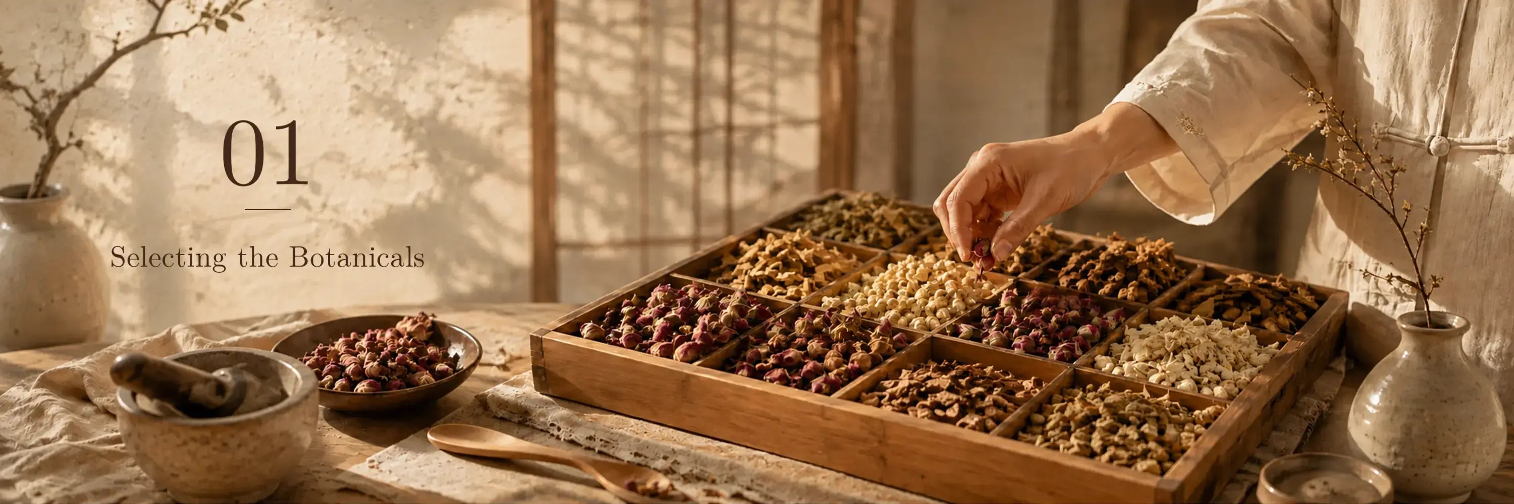 NUWARIA botanical scent jewelry craft process: material selection