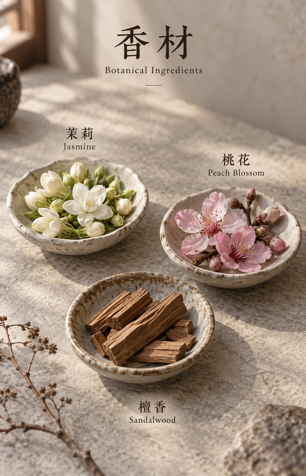 A Chiffon Duet - Scented Bracelet - botanical materials