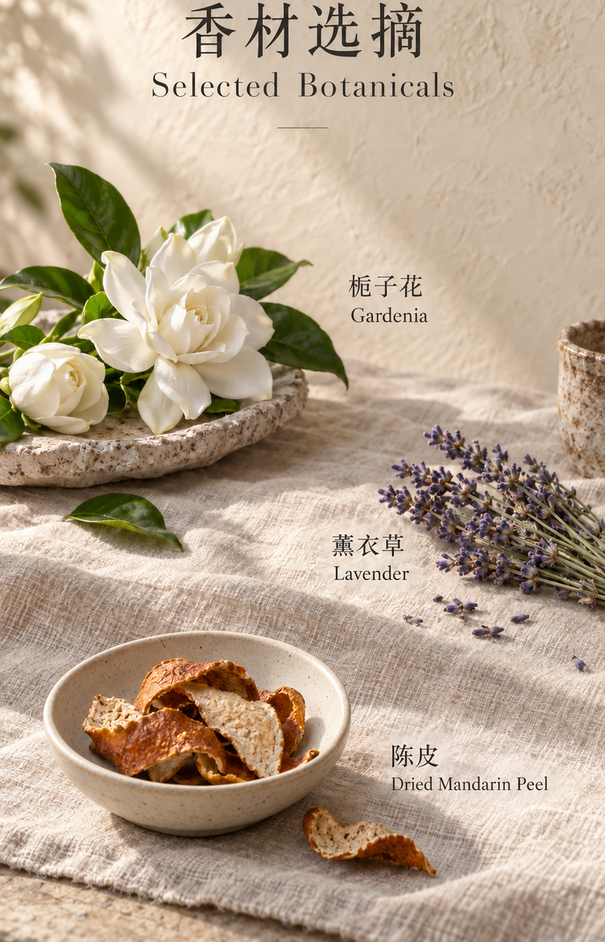 Autumn Petals - Scented Bracelet - botanical materials