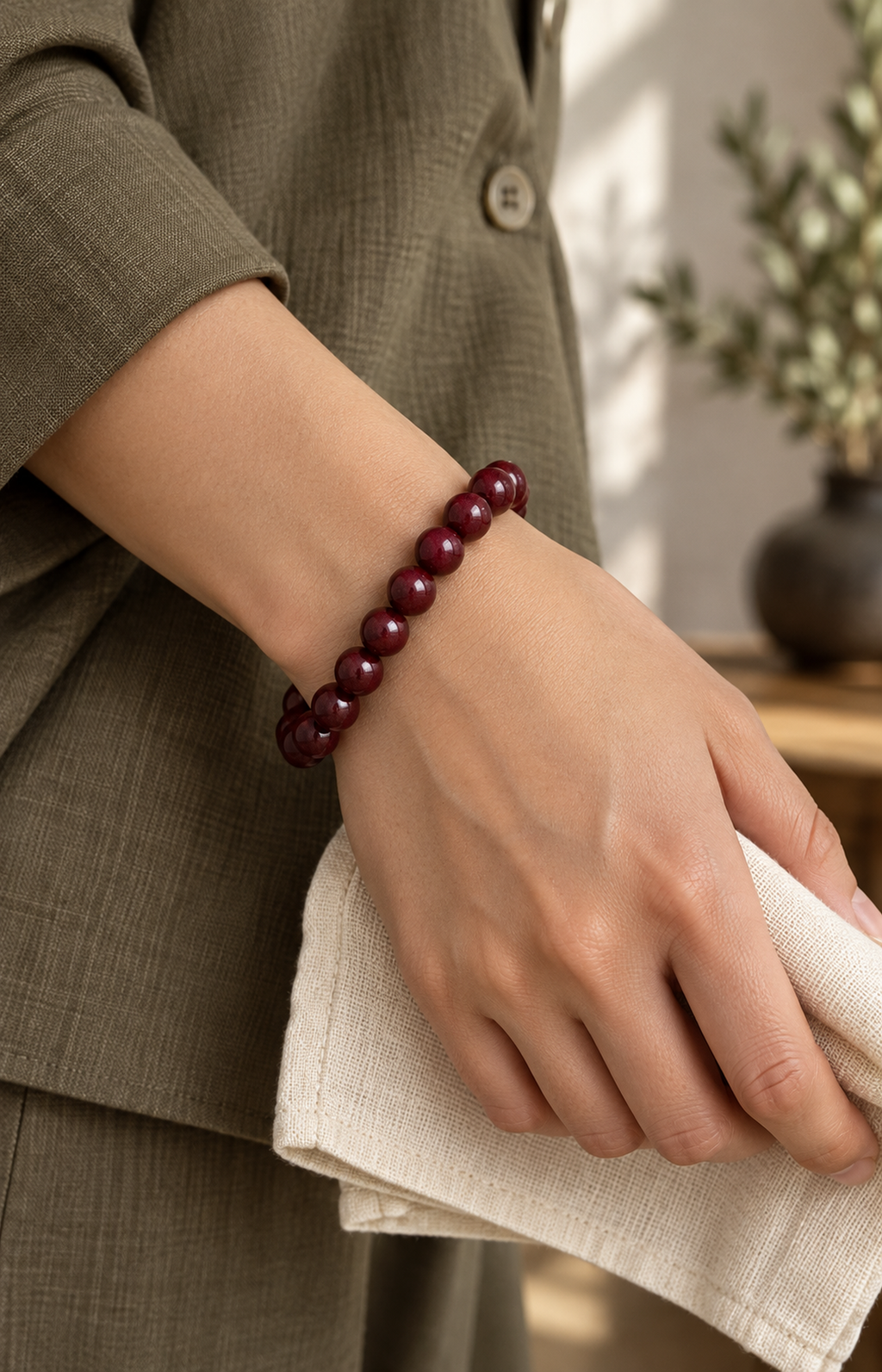 Beloved Sonnet - Scented Bracelet - worn view
