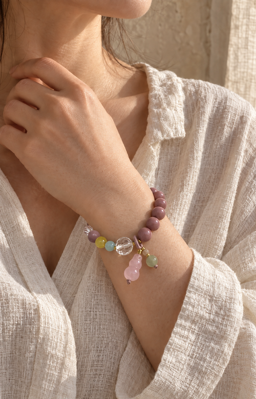Blush Gourd - Scented Bracelet - worn view