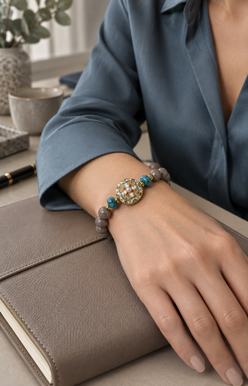 Chalk Cliffs - Scented Bracelet - worn view