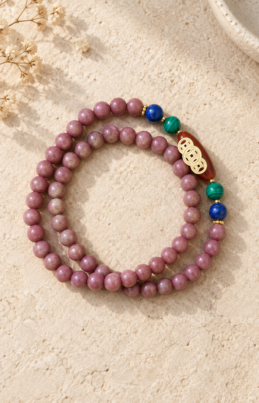 Copper Petals - Scented Bracelet - product view