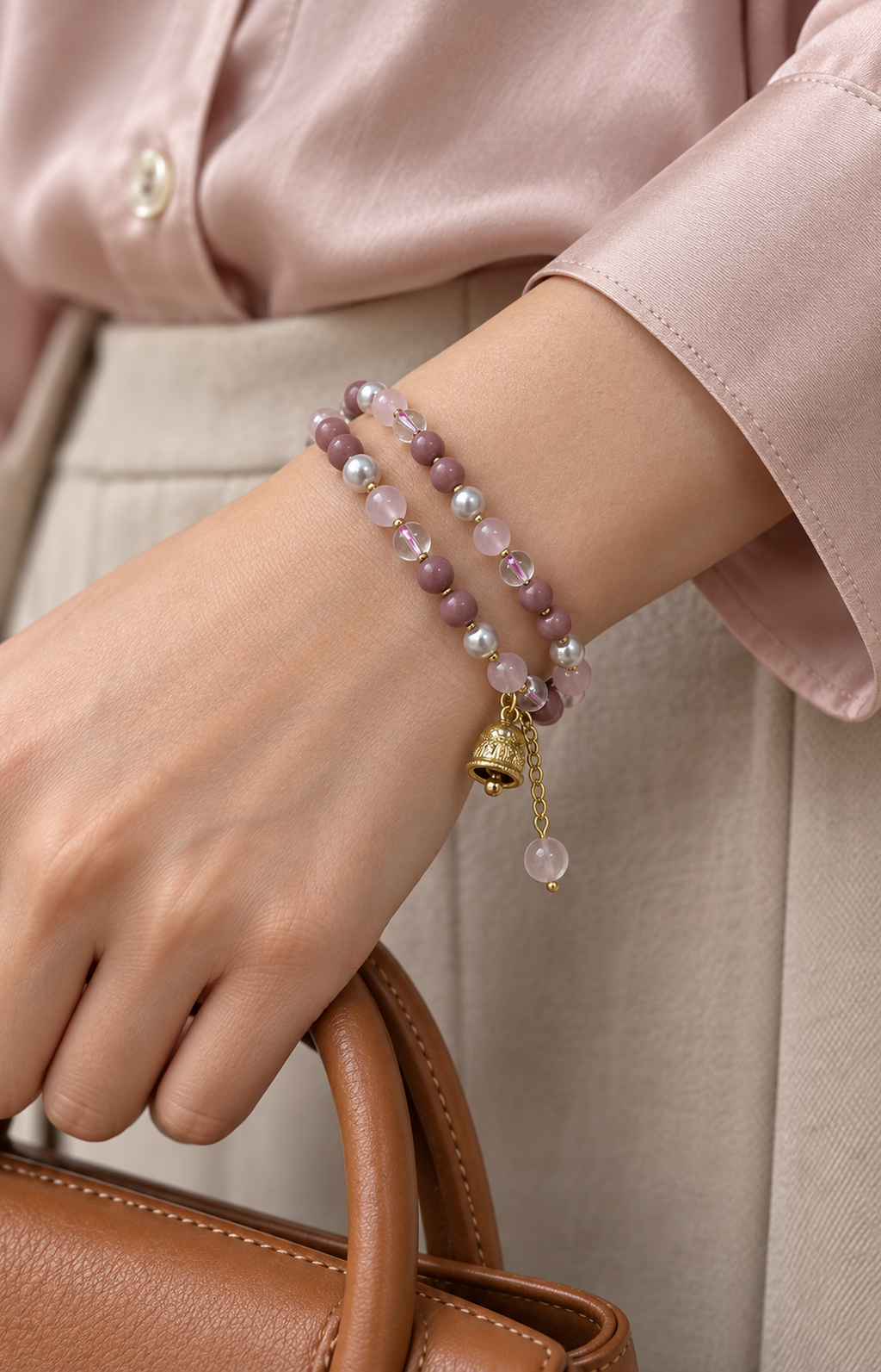 Dainty Carillon - Scented Bracelet - worn view