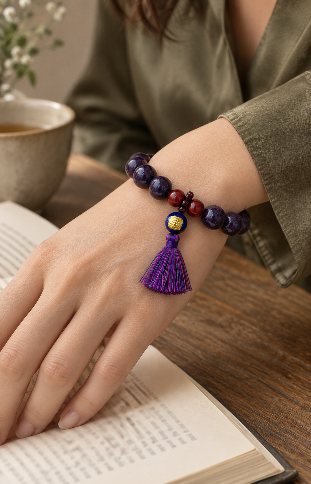 Dancing Cinders - Scented Bracelet - worn view