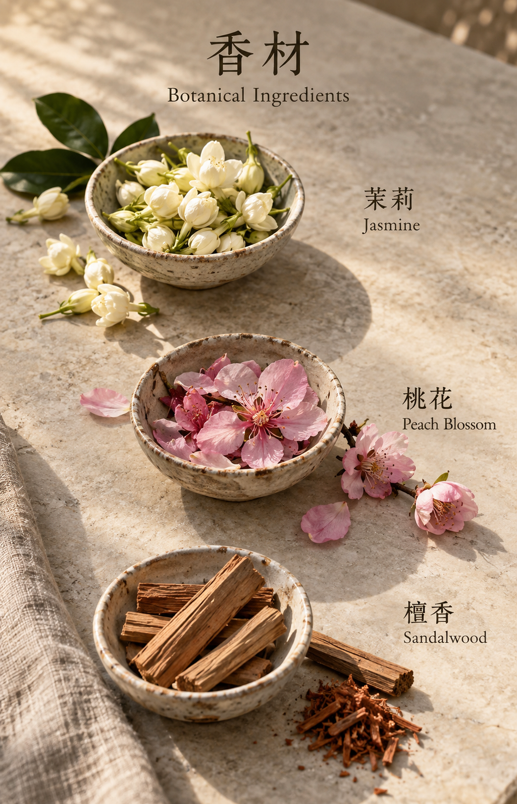 Daybreak Sonata - Scented Bracelet - botanical materials