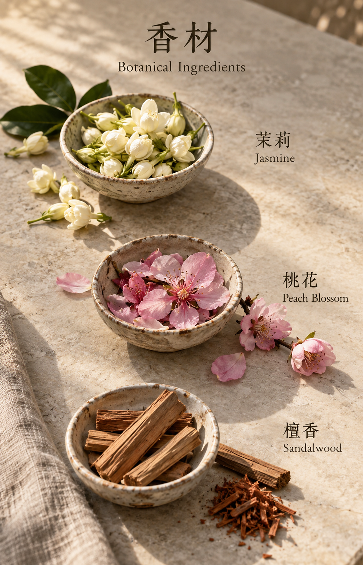 Daybreak Sonata - Scented Bracelet - botanical materials