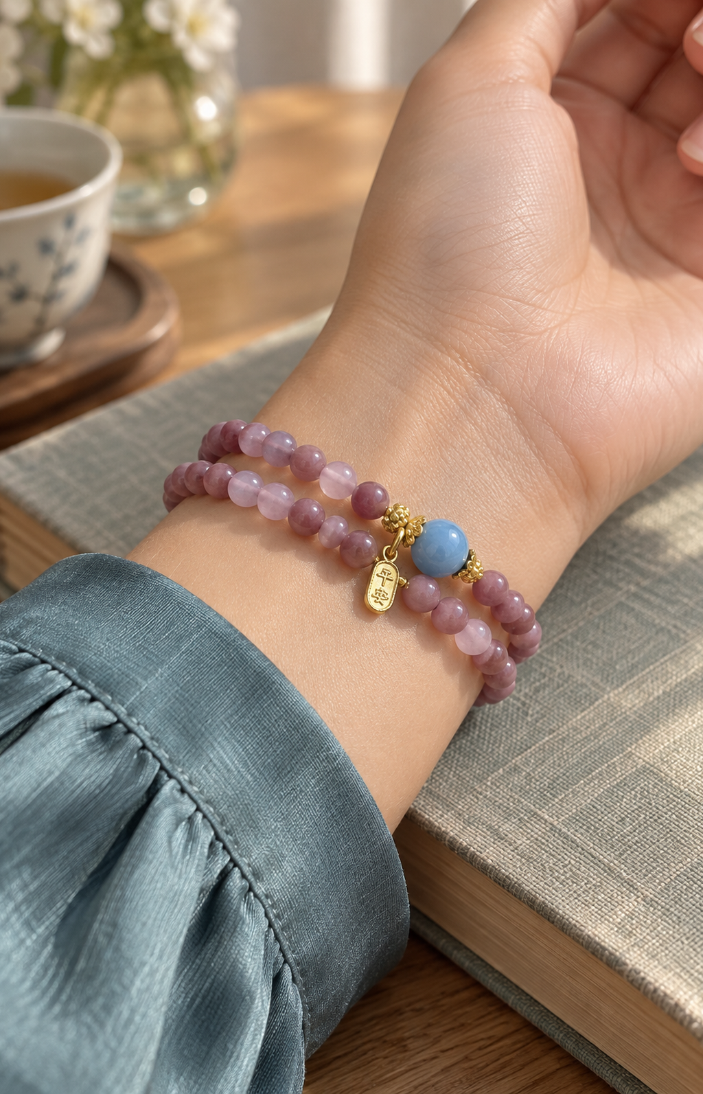 Dreaming Awake - Scented Bracelet - worn view