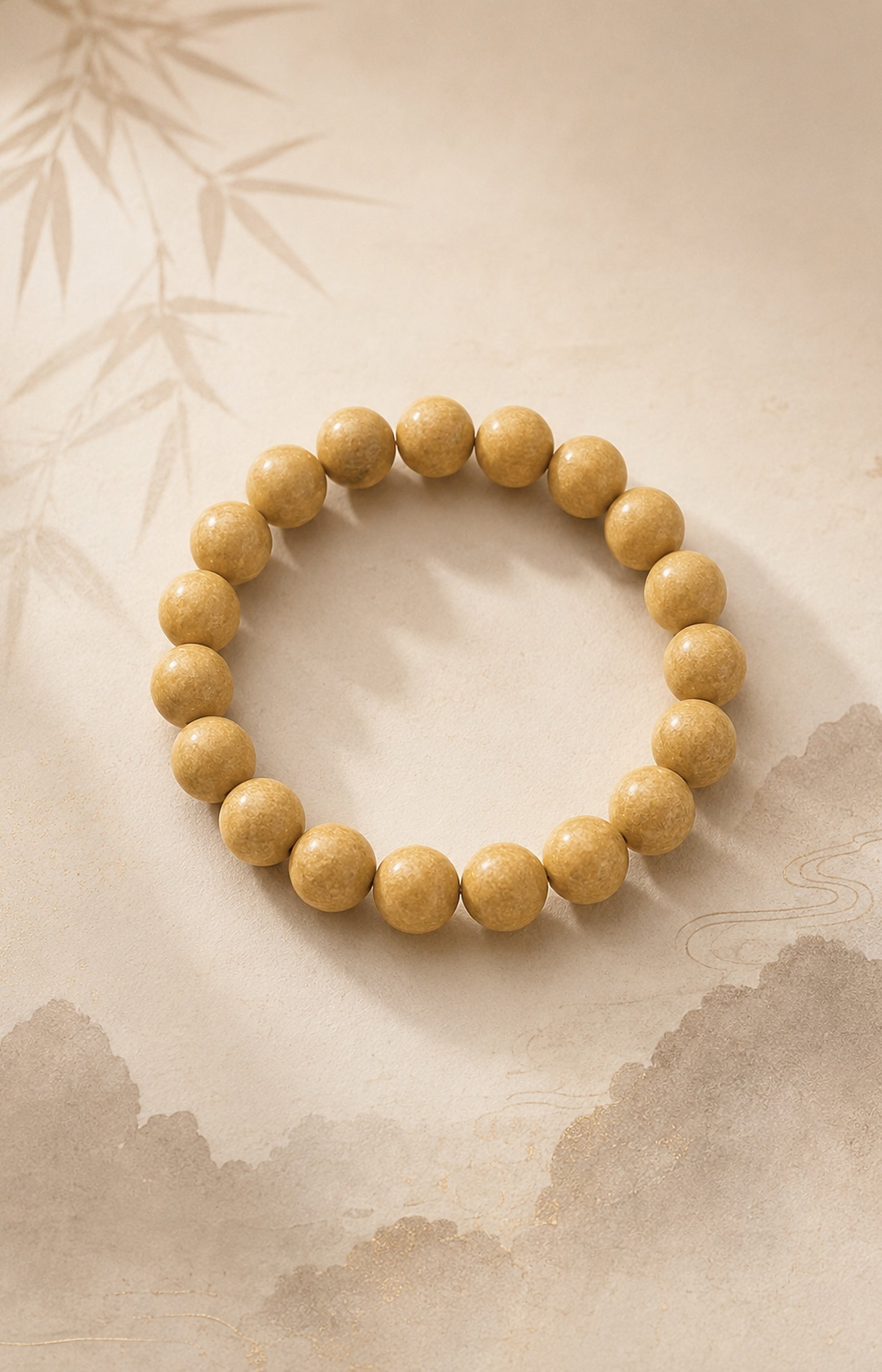 Golden Canopy – Soft Pear & Warm Resinous Botanical Scent Bracelet