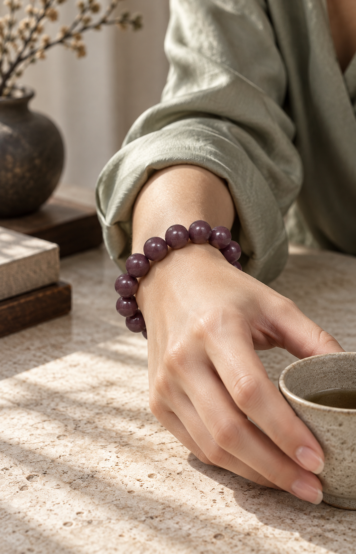 Faded Fresco - Scented Bracelet - worn view