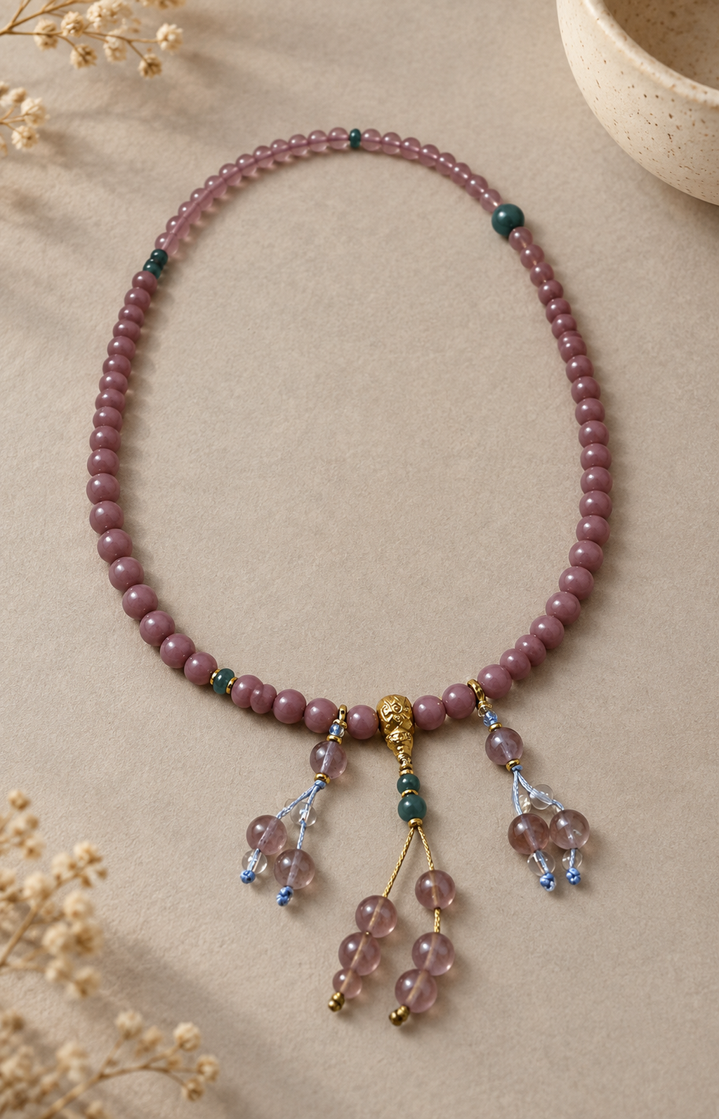 Flushed Estuary - Scented Necklace - product view
