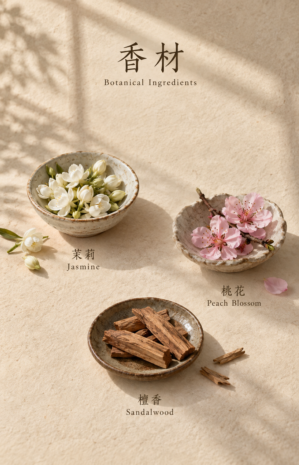 Flushed Estuary - Scented Necklace - botanical materials
