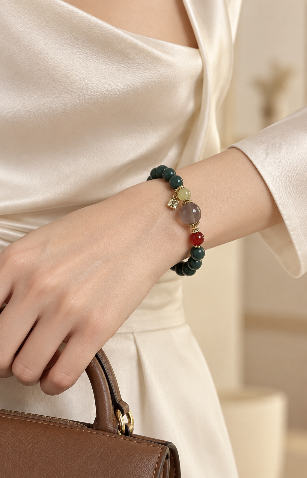 Forest Glimmer - Scented Bracelet - worn view