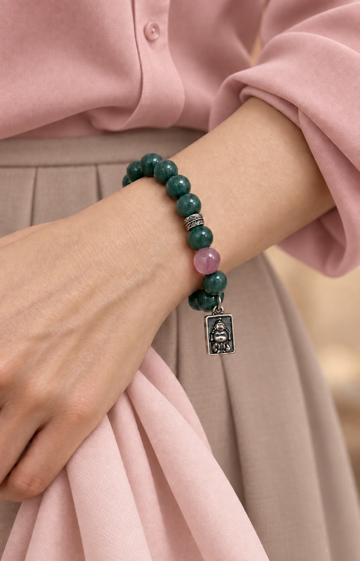 Forest Token - Scented Bracelet - worn view