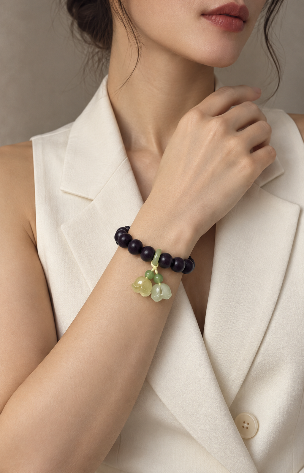Glass Blossom - Scented Bracelet - worn view