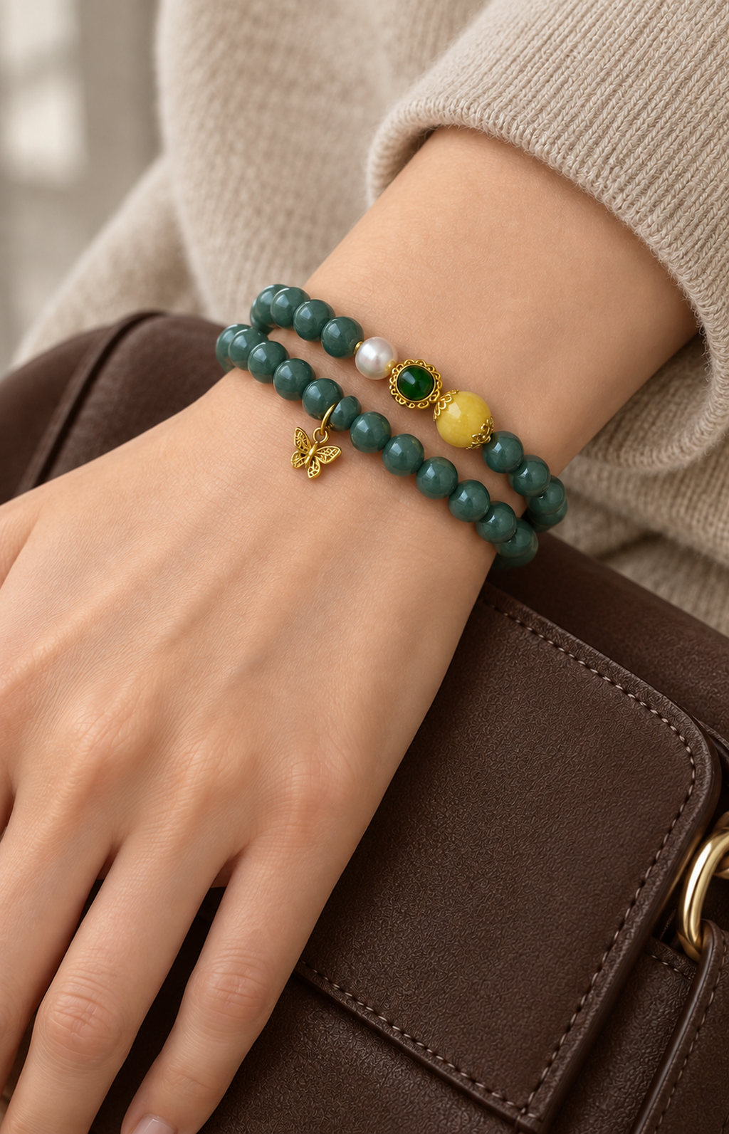 Highland Waltz - Scented Bracelet - worn view