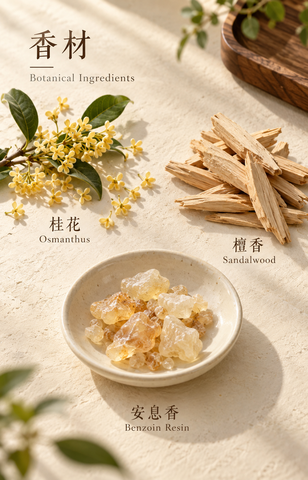 Honey Gathering - Scented Bracelet - botanical materials