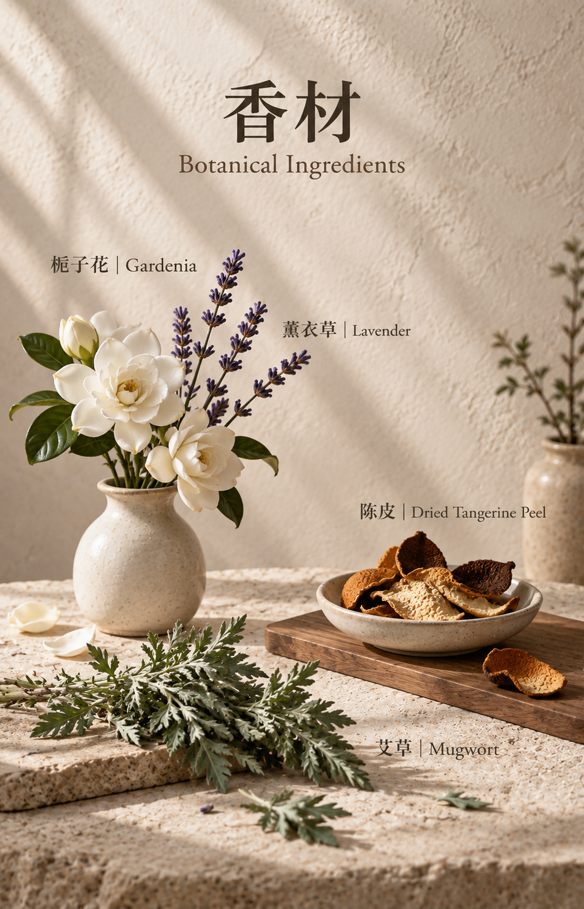 Little Lock - Scented Necklace - botanical materials