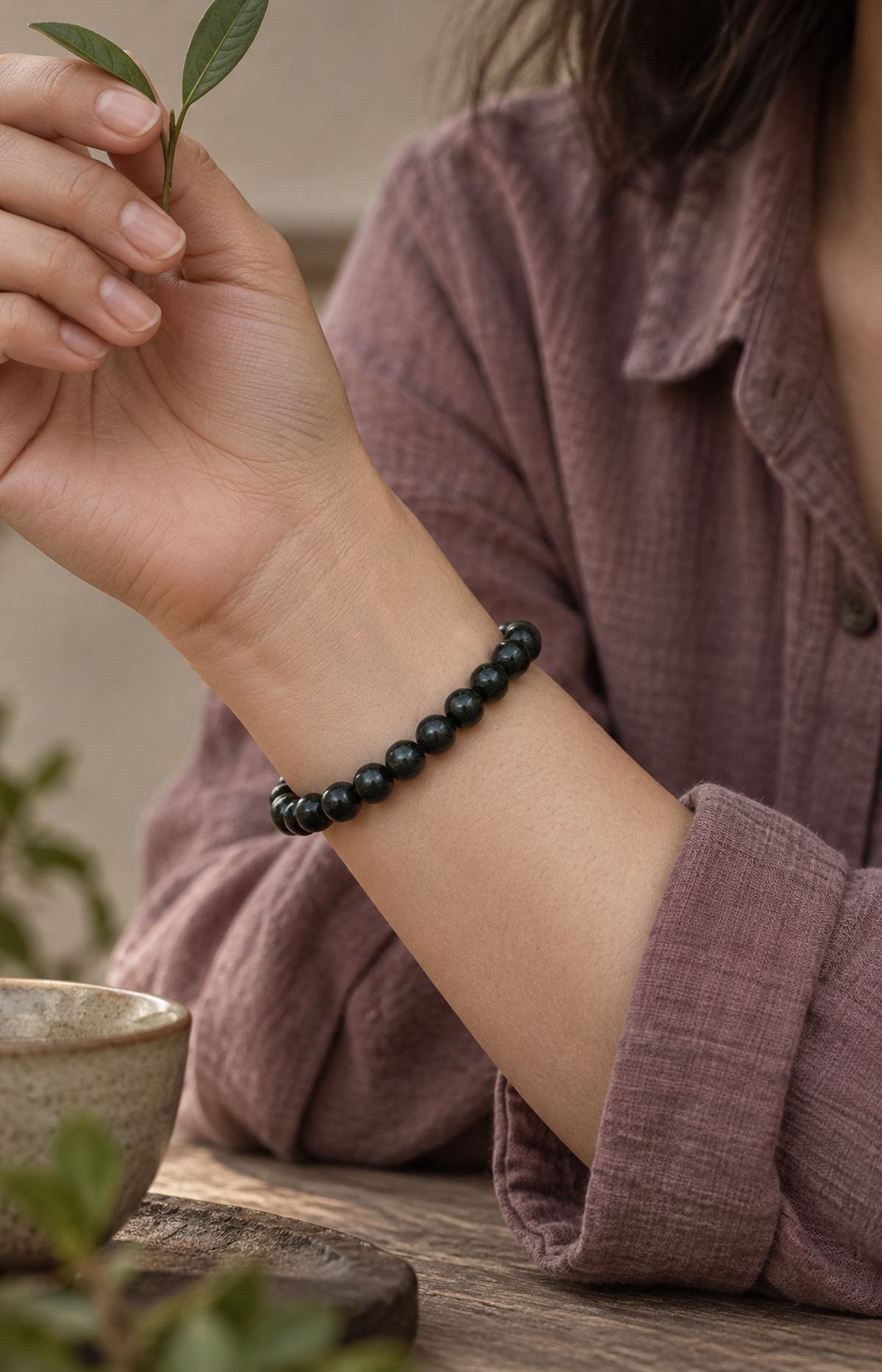 Mountain Hermitage - Scented Bracelet - worn view
