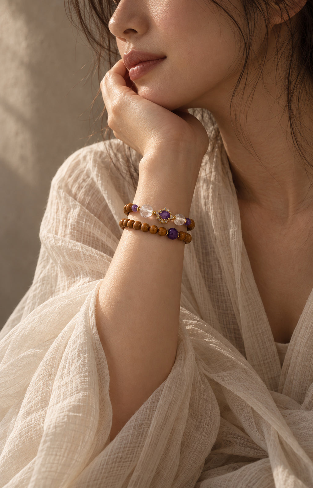 Amber Reverie - Scented Bracelet — worn view