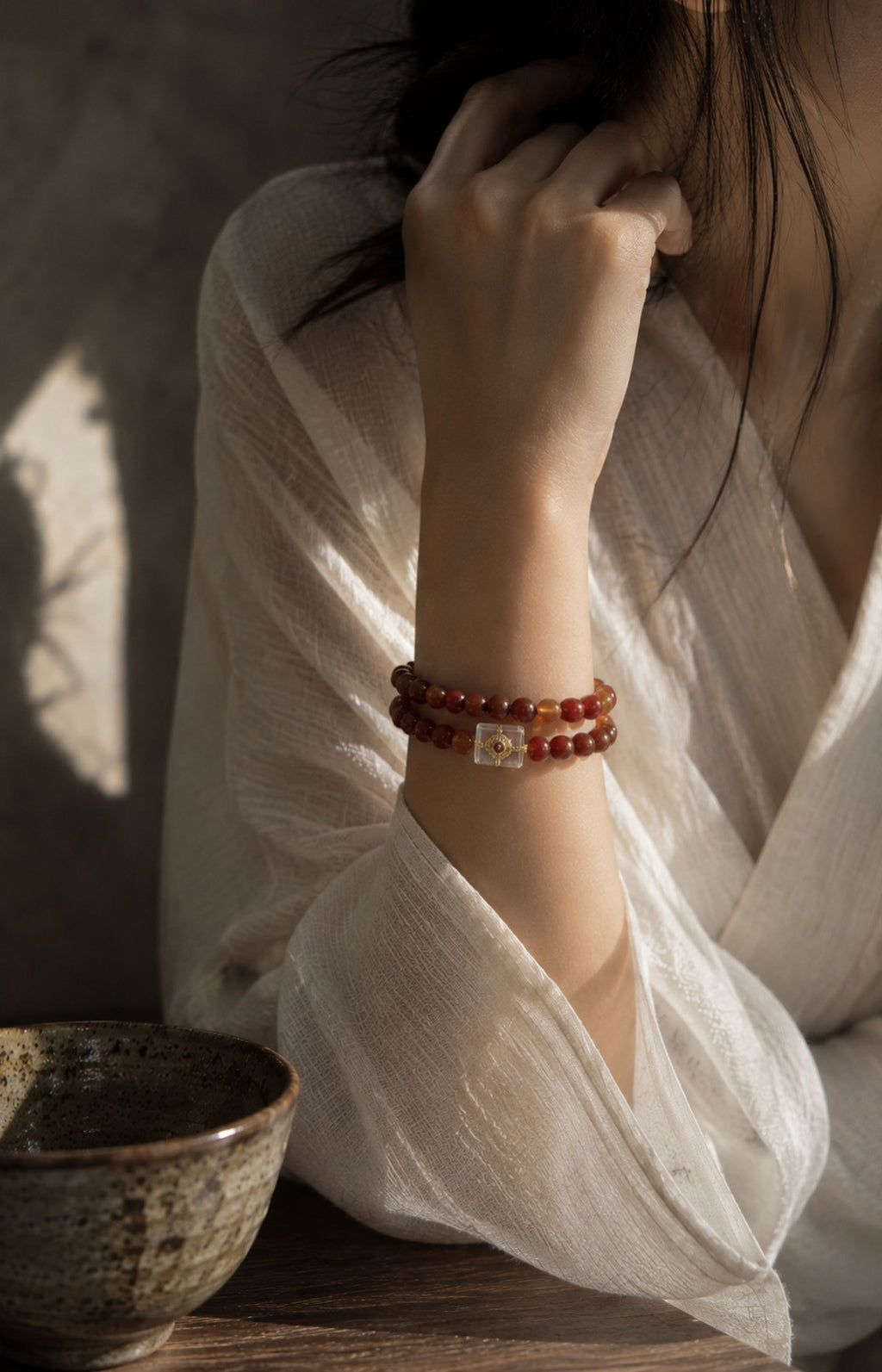Cloud Rest - Scented Bracelet — worn view