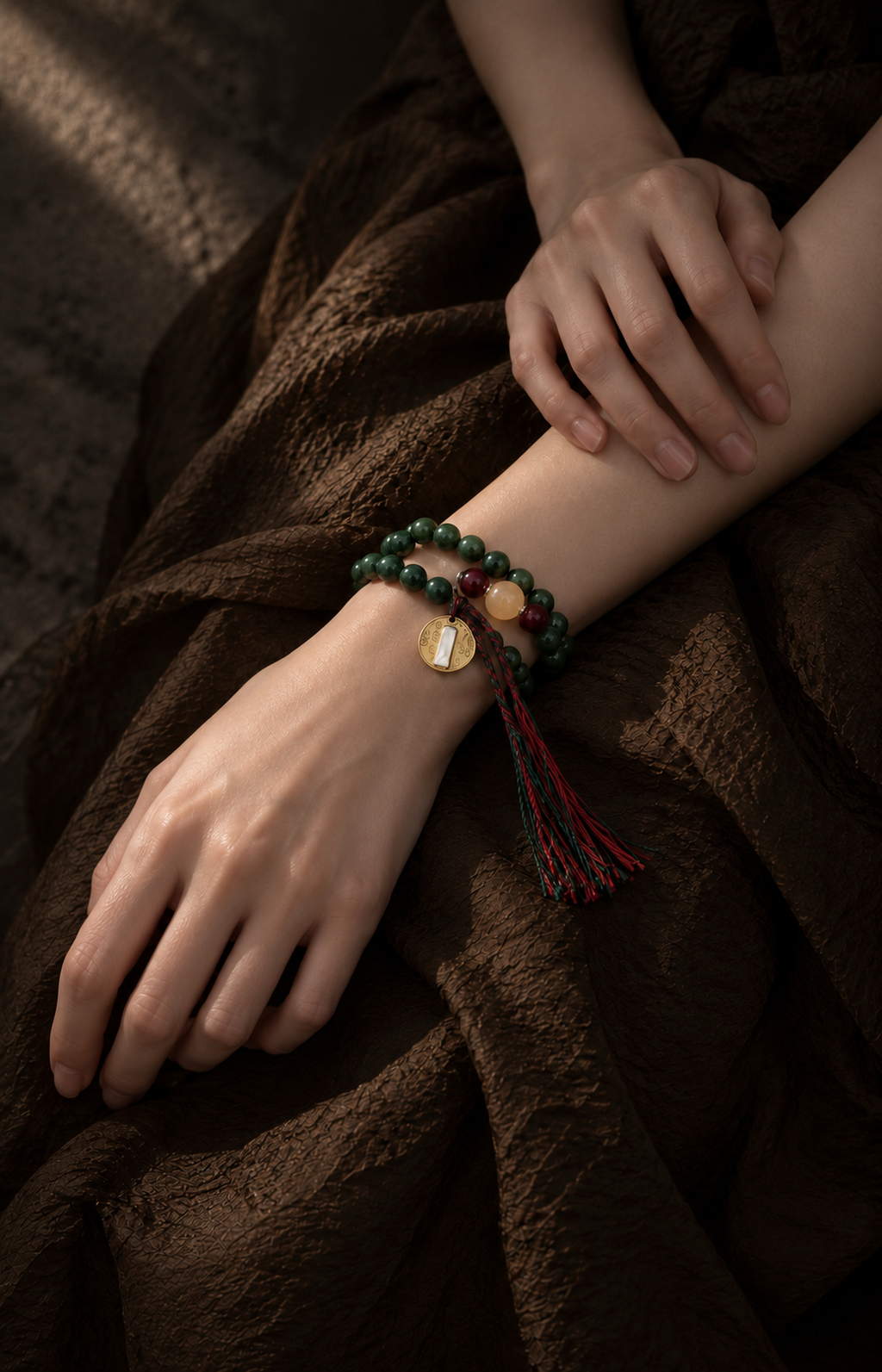 Forest Echo - Scented Bracelet — worn view