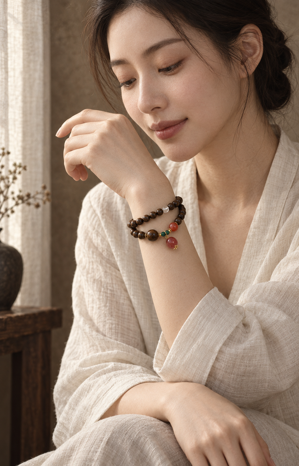 Harvest Thread - Scented Bracelet — worn view