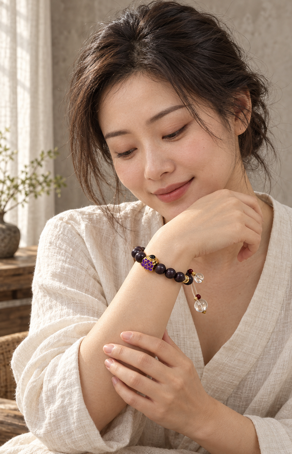 Lotus at Dusk NUWARIA scented bracelet