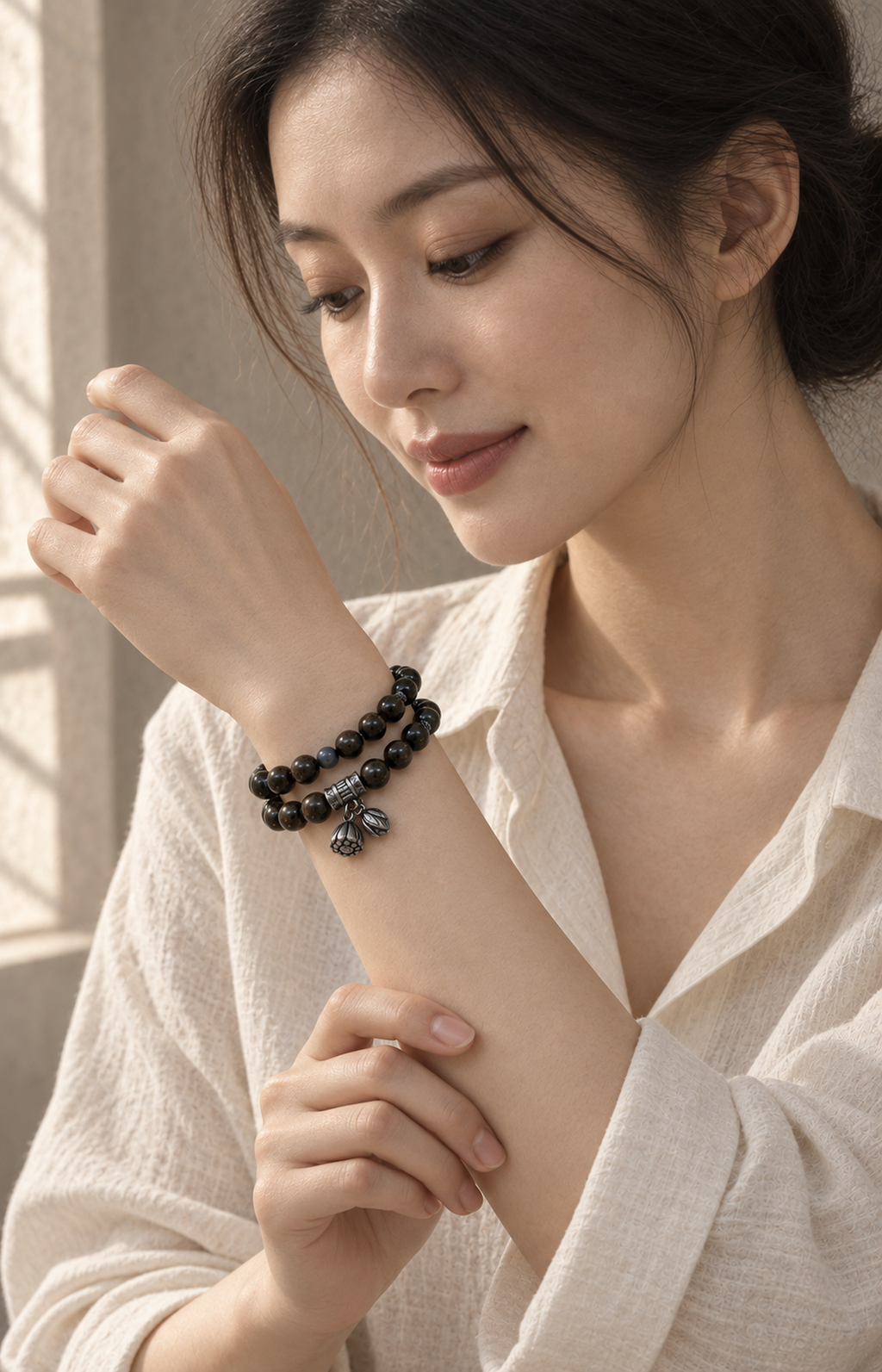 Night Garden - Scented Bracelet — worn view