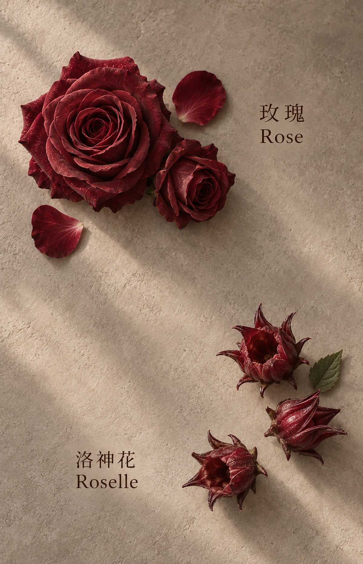 Rose Keepsake - Scented Bag Charm — botanical illustration
