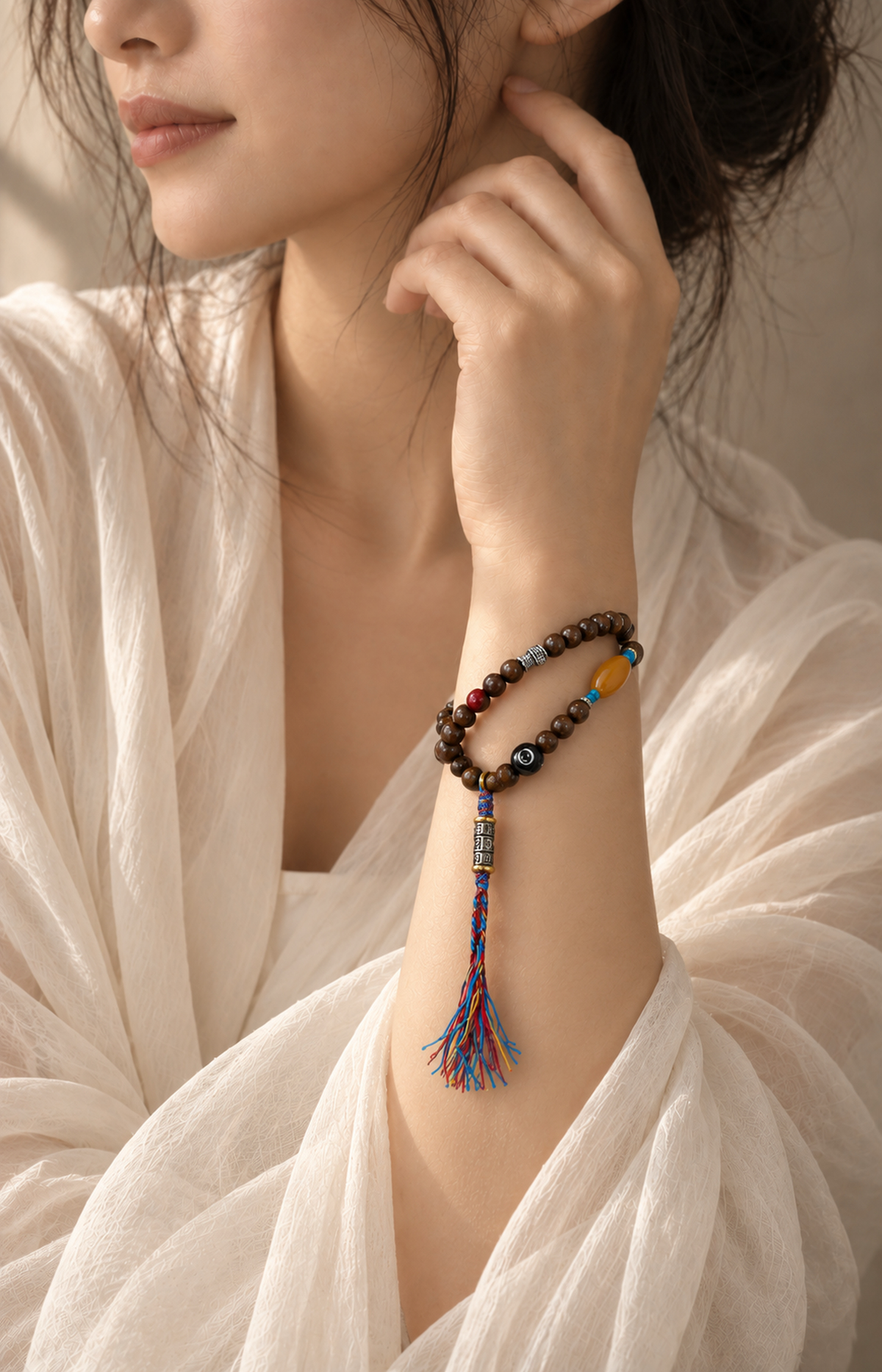 Trails of Light - Scented Bracelet — worn view