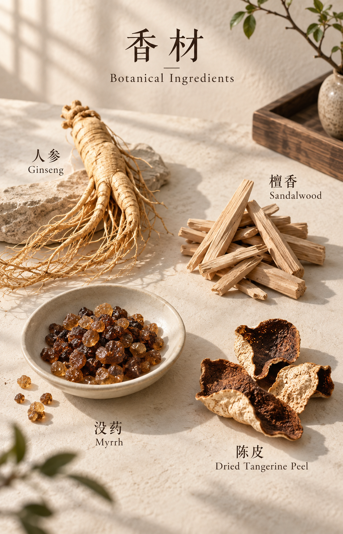 Pale Grove - Scented Bracelet - botanical materials