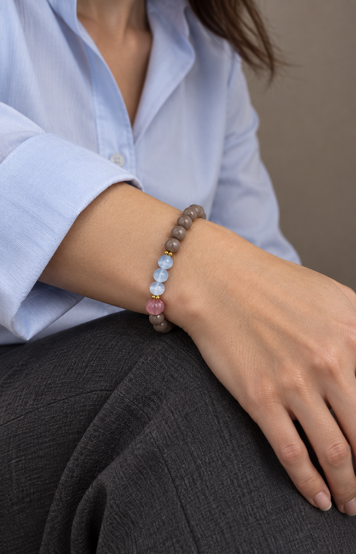 Pale Harvest - Scented Bracelet - worn view