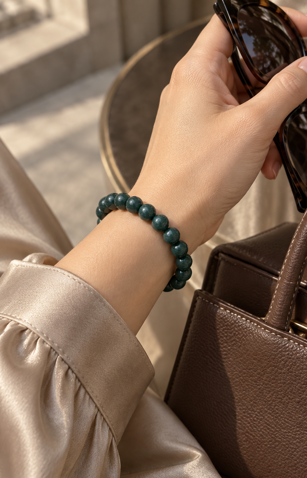 Perennial Song - Scented Bracelet - worn view