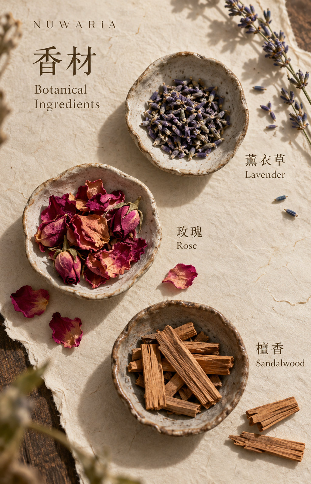 Perennial Song - Scented Bracelet - botanical materials