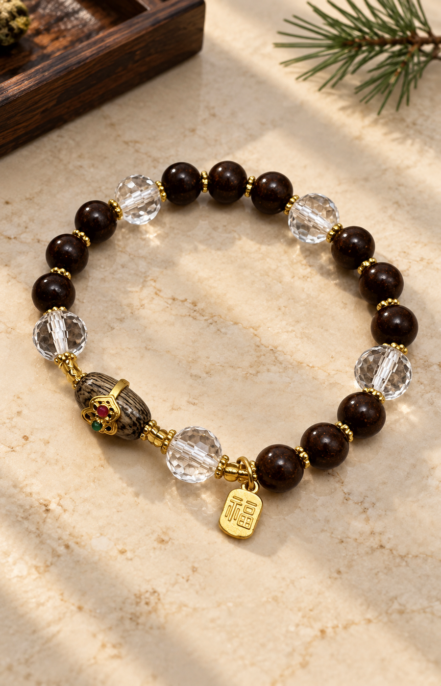 Pine Facets - Scented Bracelet - product view