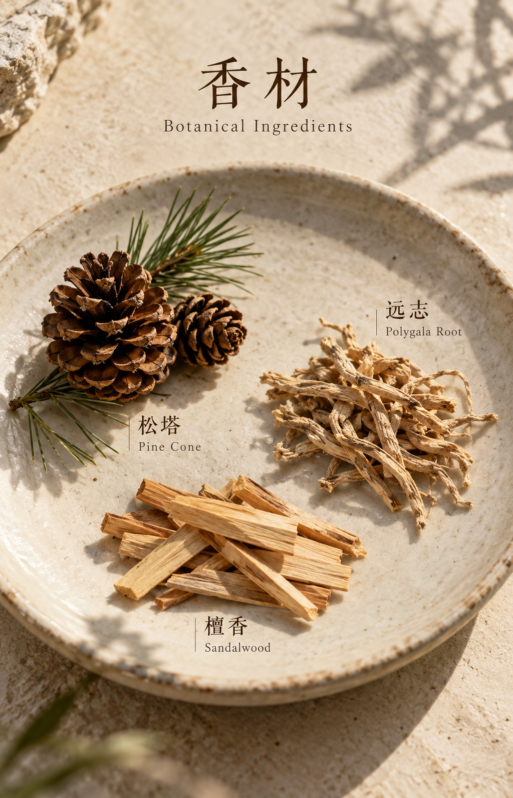 Pine Glass - Scented Bracelet - botanical materials