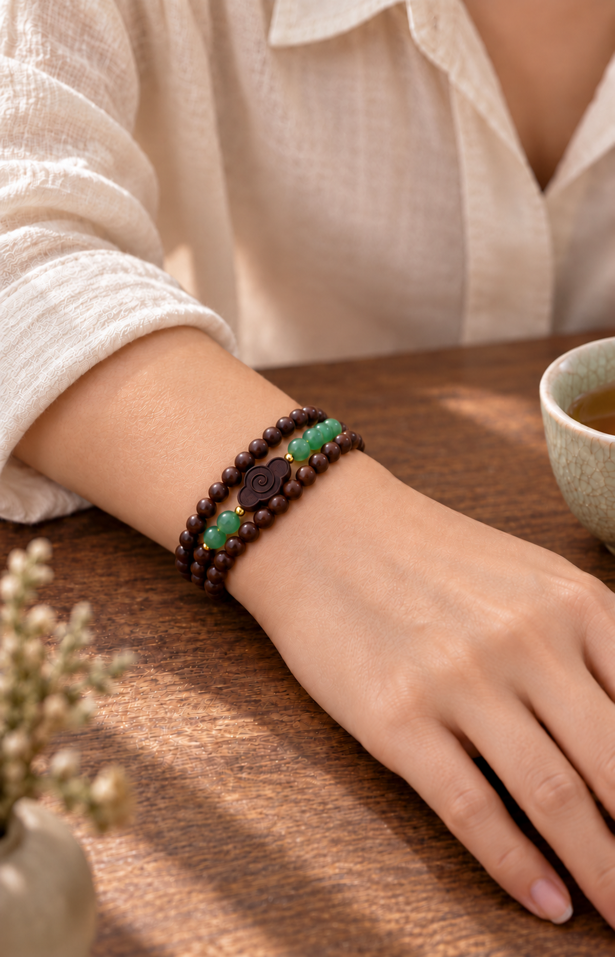 Through the Canopy - Scented Bracelet - bracelet wearing view