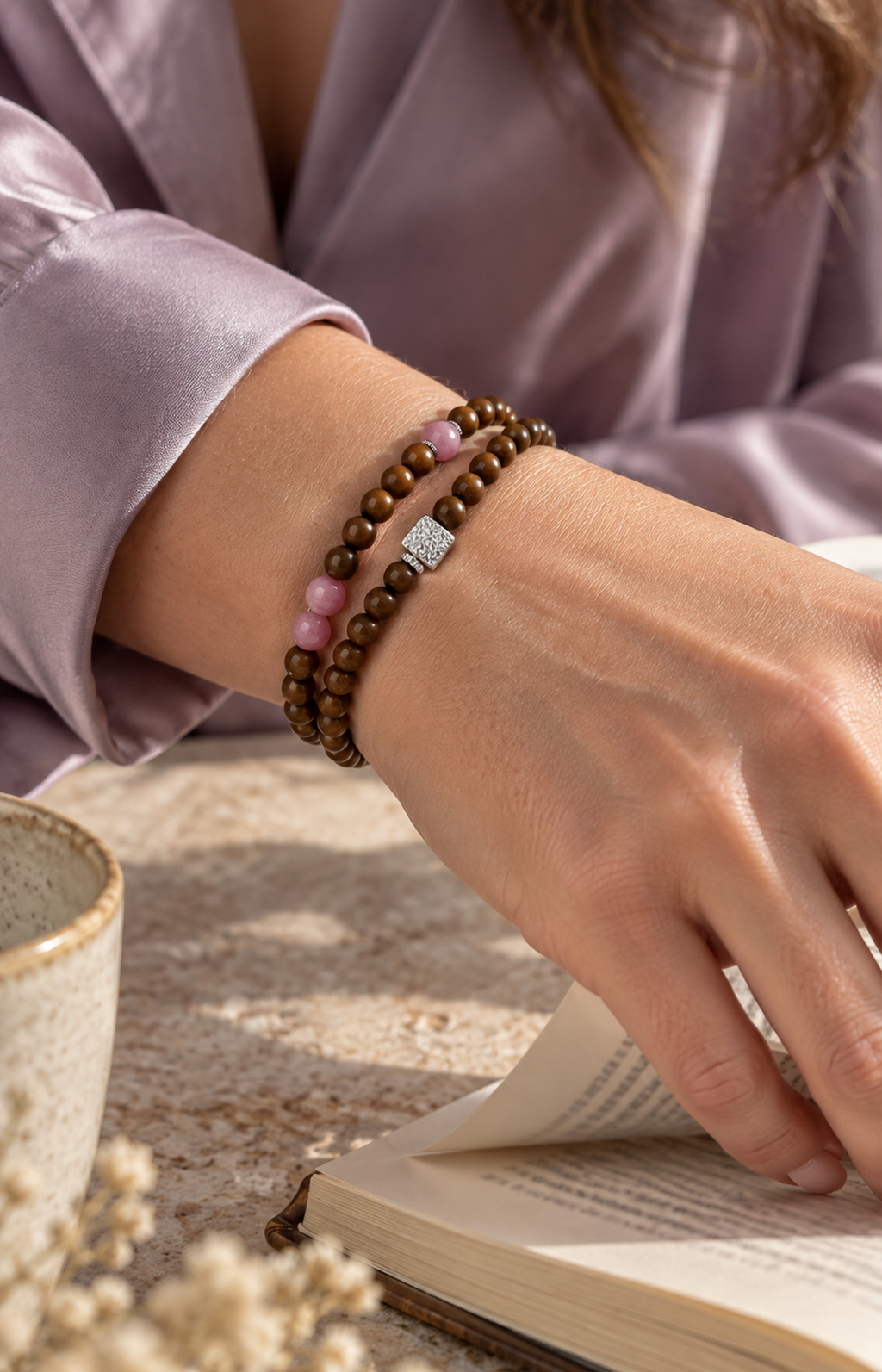 Powdered Confection - Scented Bracelet - worn view