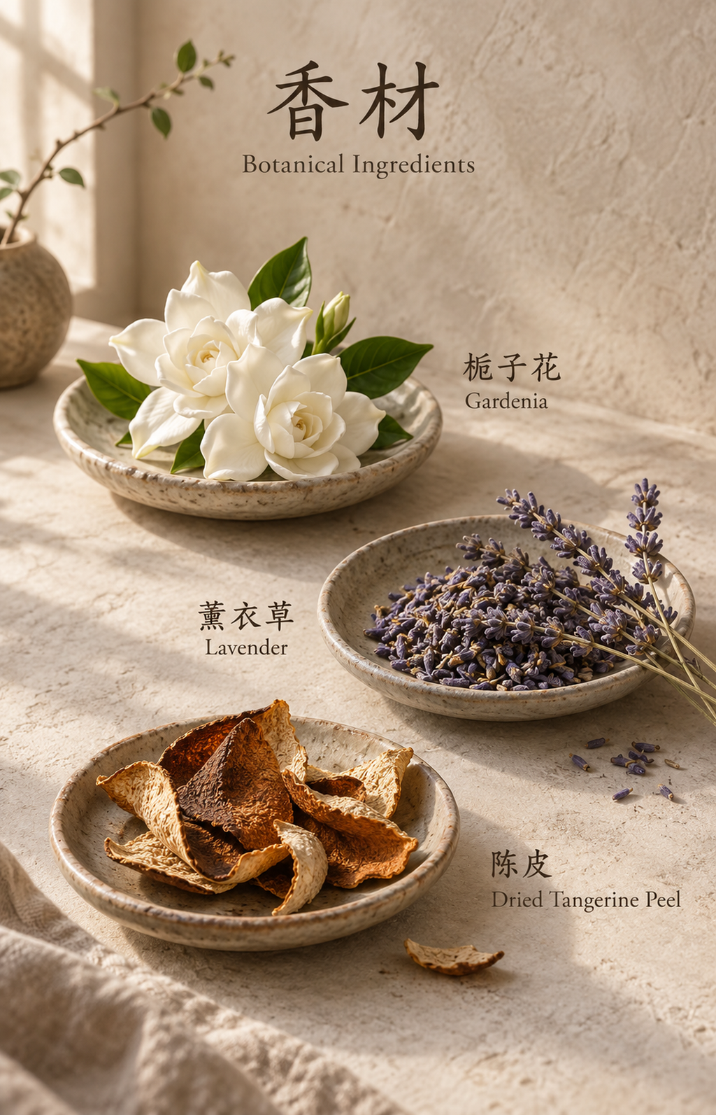 Powdered Confection - Scented Bracelet - botanical materials