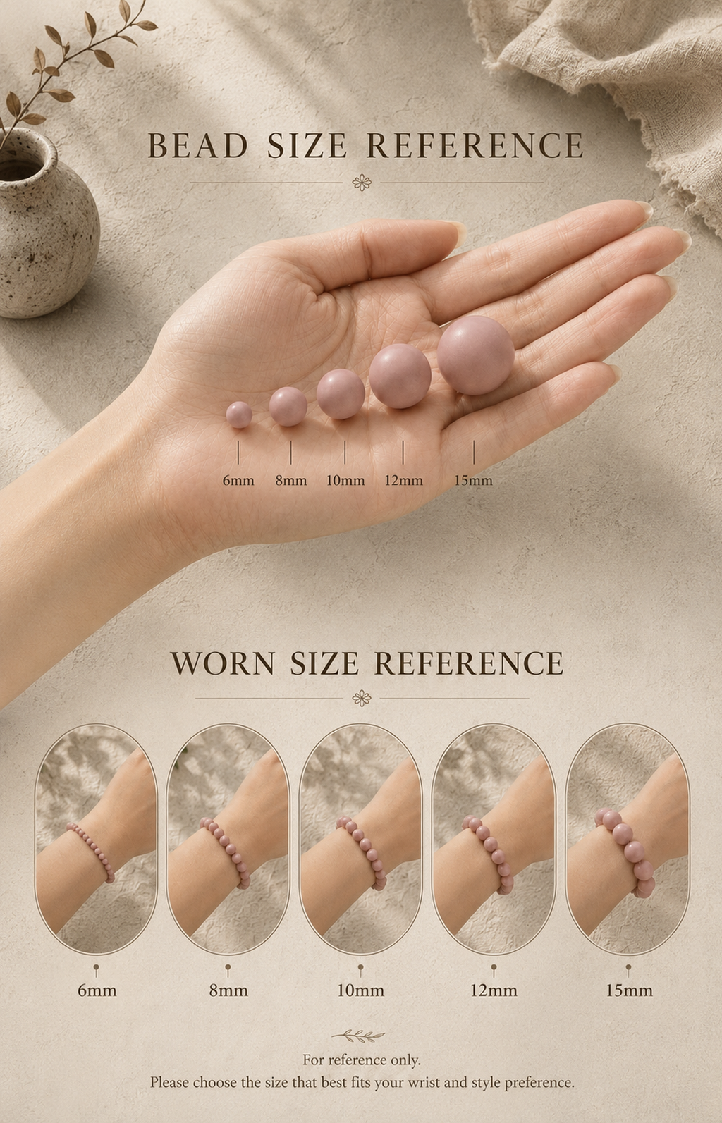 CLEAR HORIZON NUWARIA botanical scent jewelry size