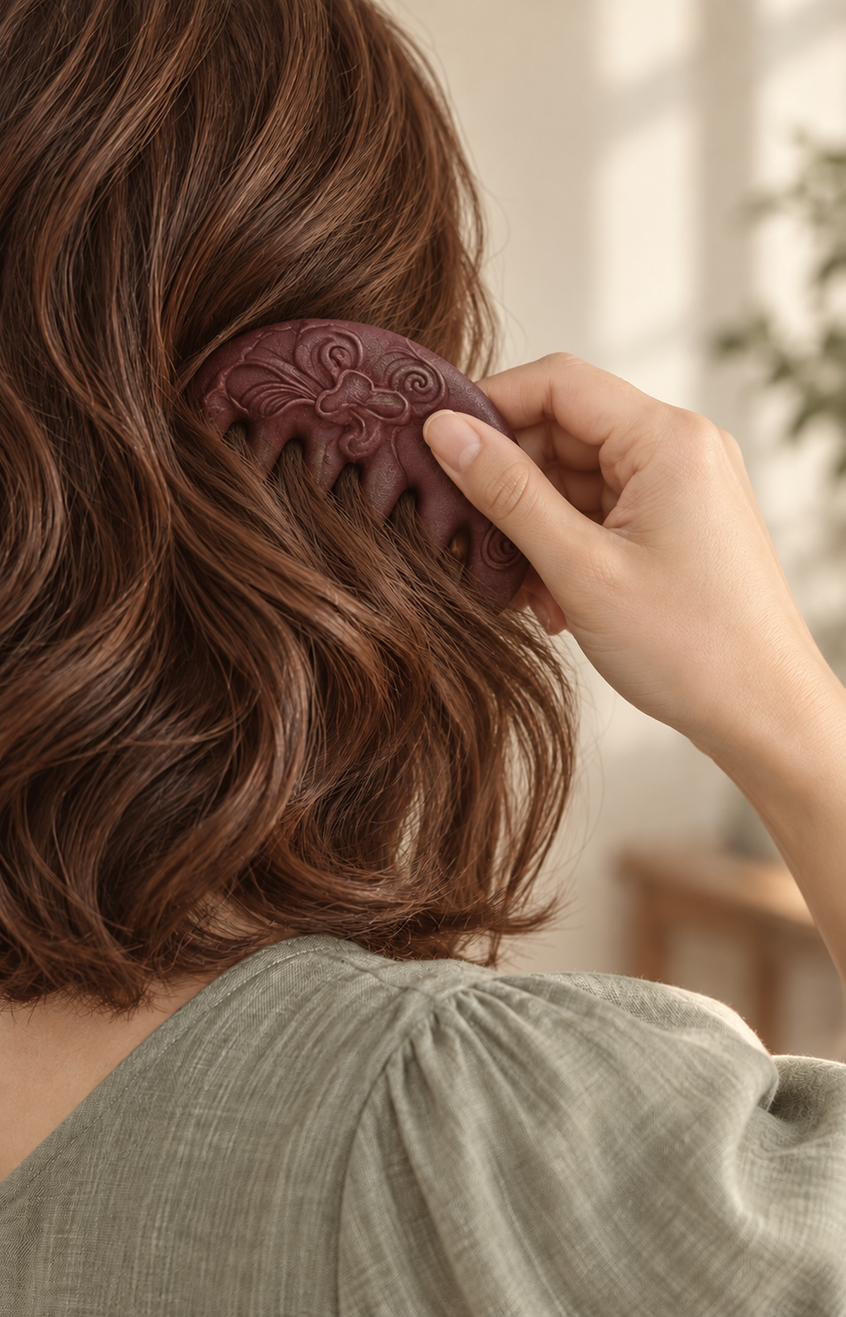 Sculpted Serenity - Comb - in-use view