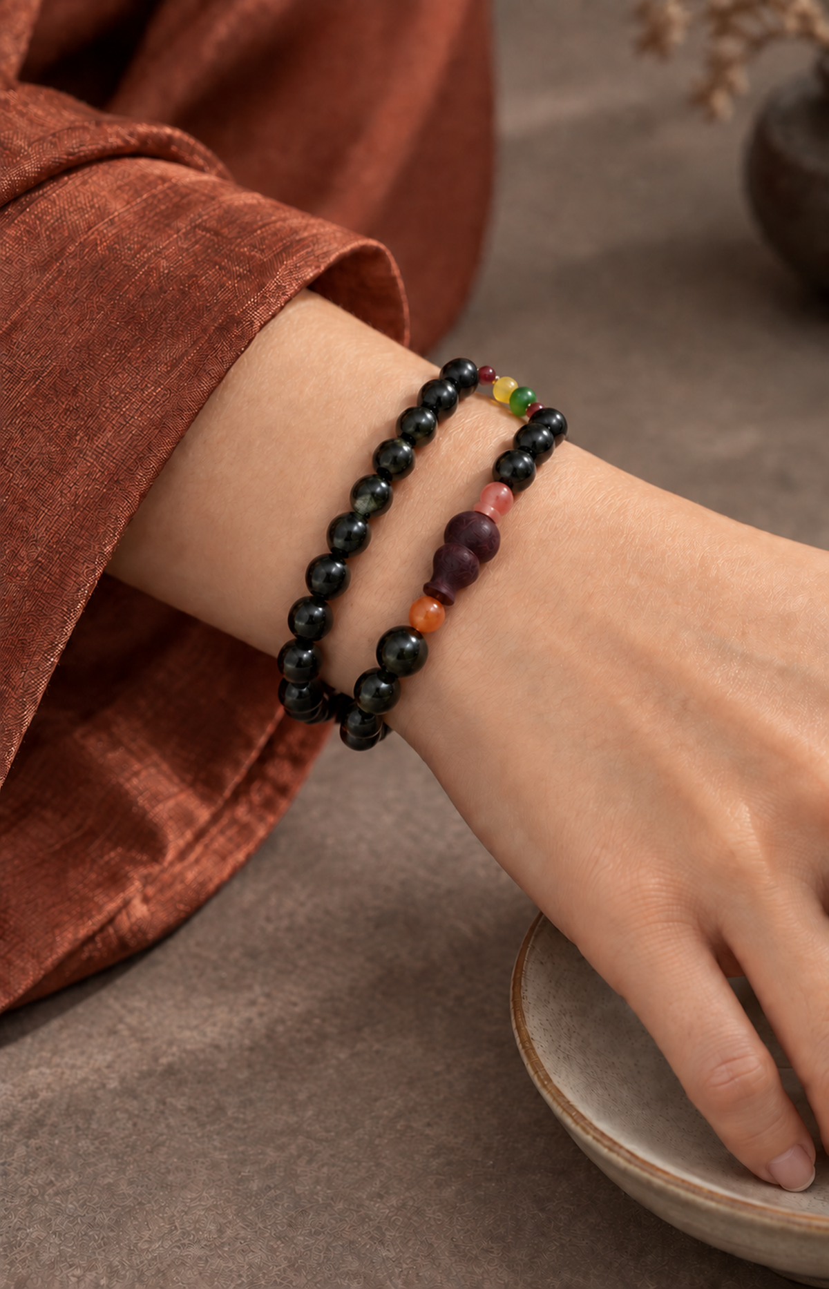 Secluded Valley - Scented Bracelet - worn view