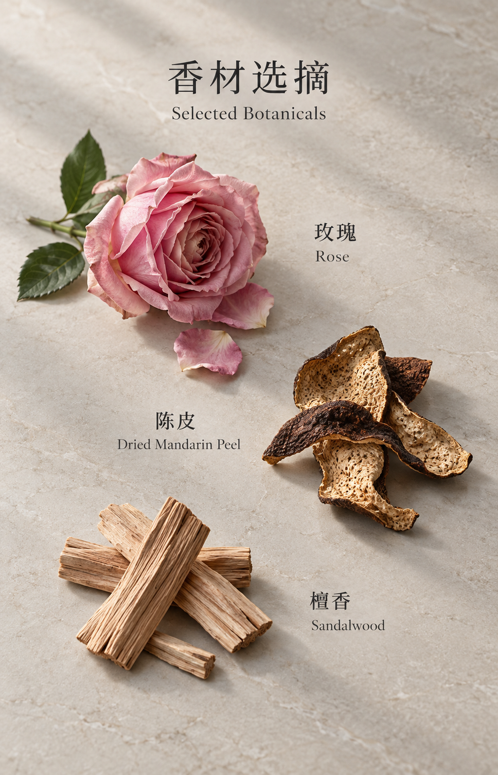 Slender Thread - Scented Bracelet - botanical materials