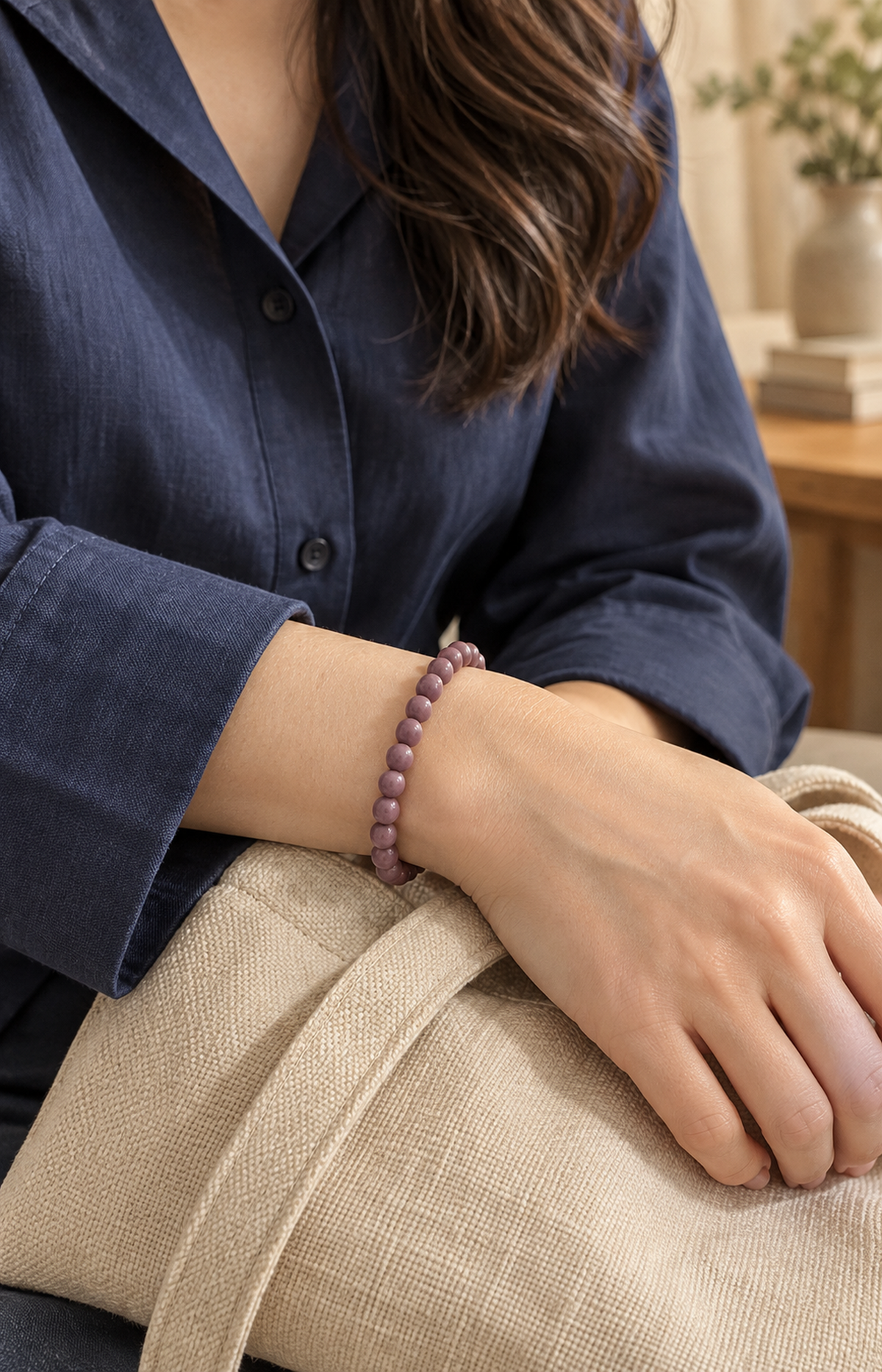 Softspoken Confession - Scented Bracelet - worn view