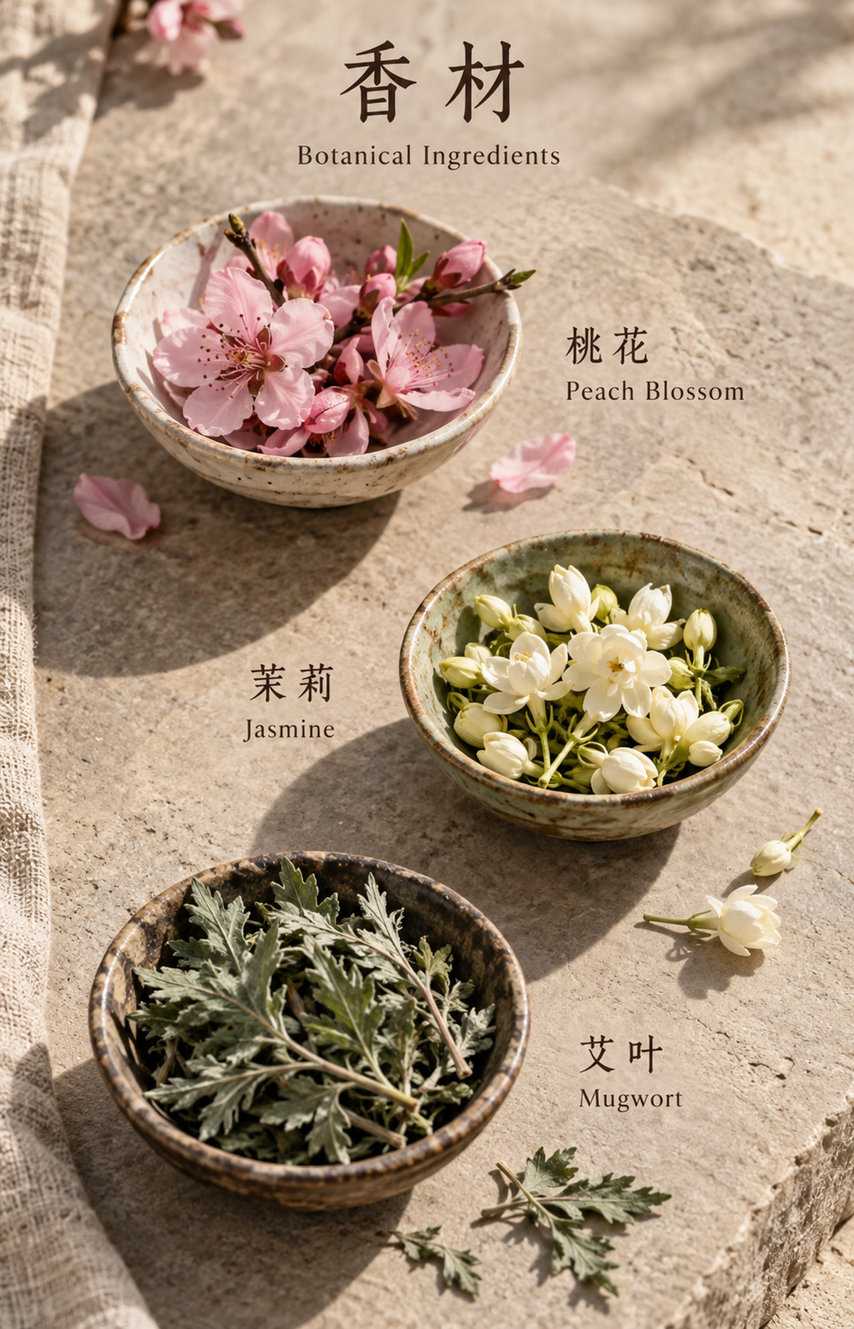 Softspoken Confession - Scented Bracelet - botanical materials