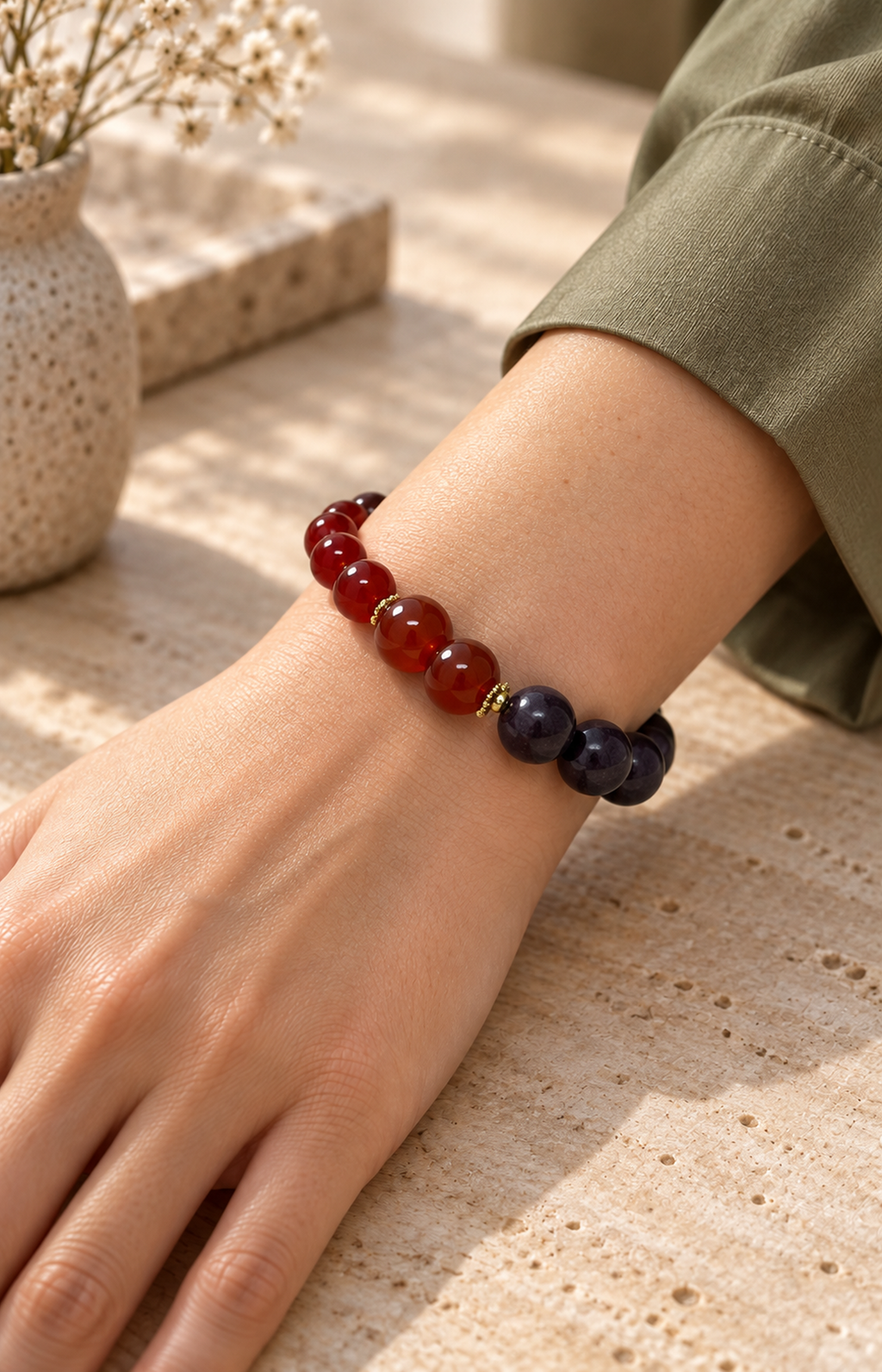 Stolen Kiss - Scented Bracelet - worn view