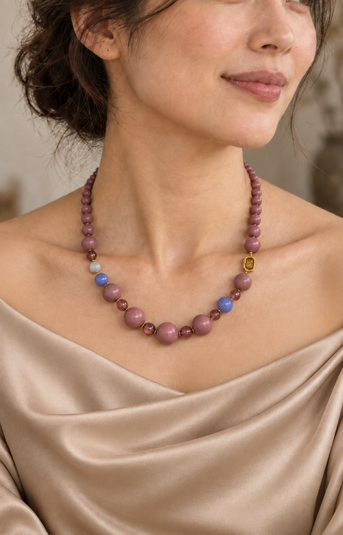 Supple Filament - Scented Necklace - worn view
