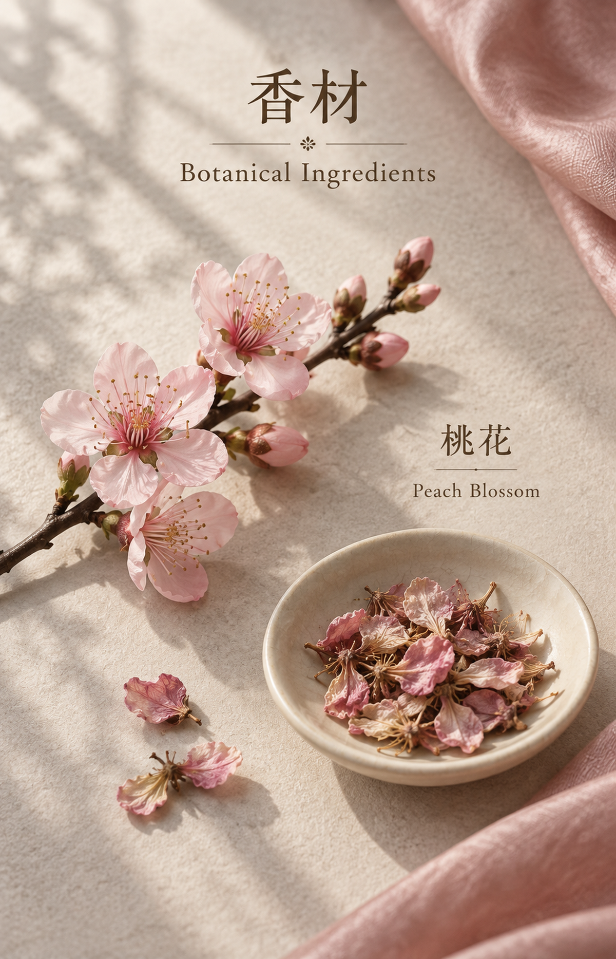Sweet Anticipation - Scented Necklace - botanical materials