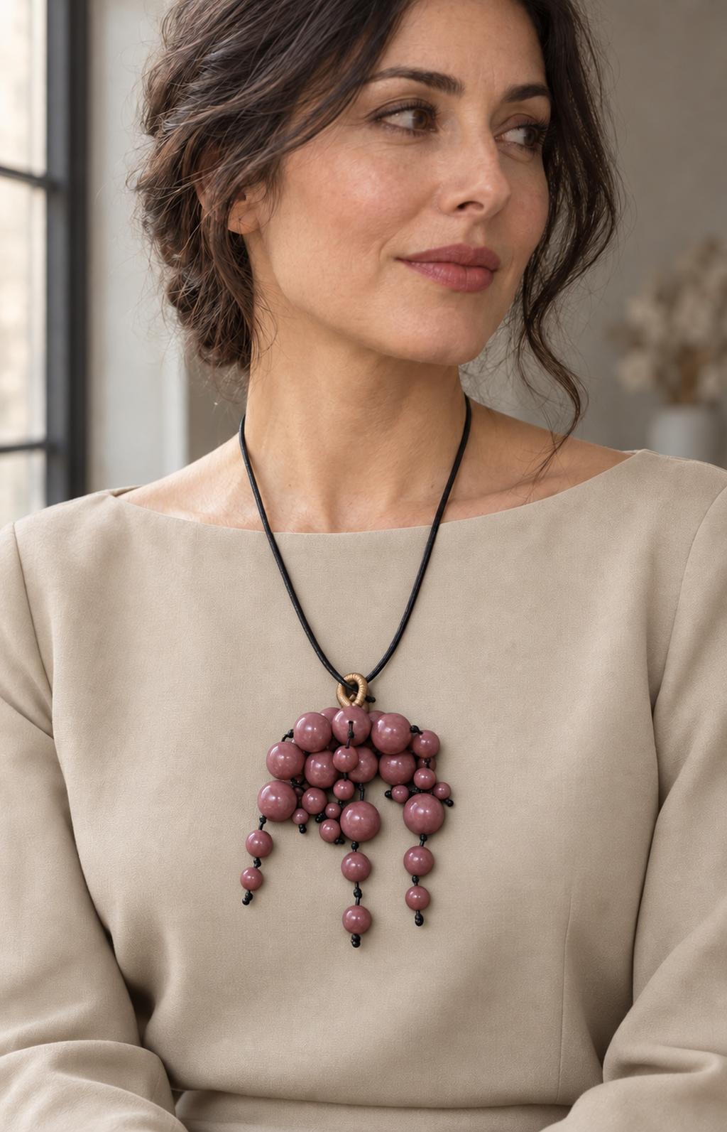 Sweet Anticipation - Scented Necklace - worn view